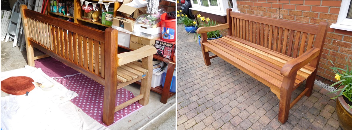 Teak Oil on garden furniture